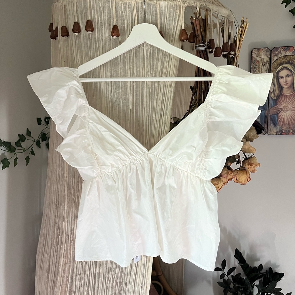 NWT Day + Moon Cropped Blouse